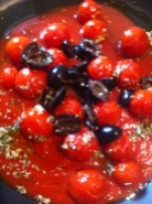 pomodori, olive e capperi